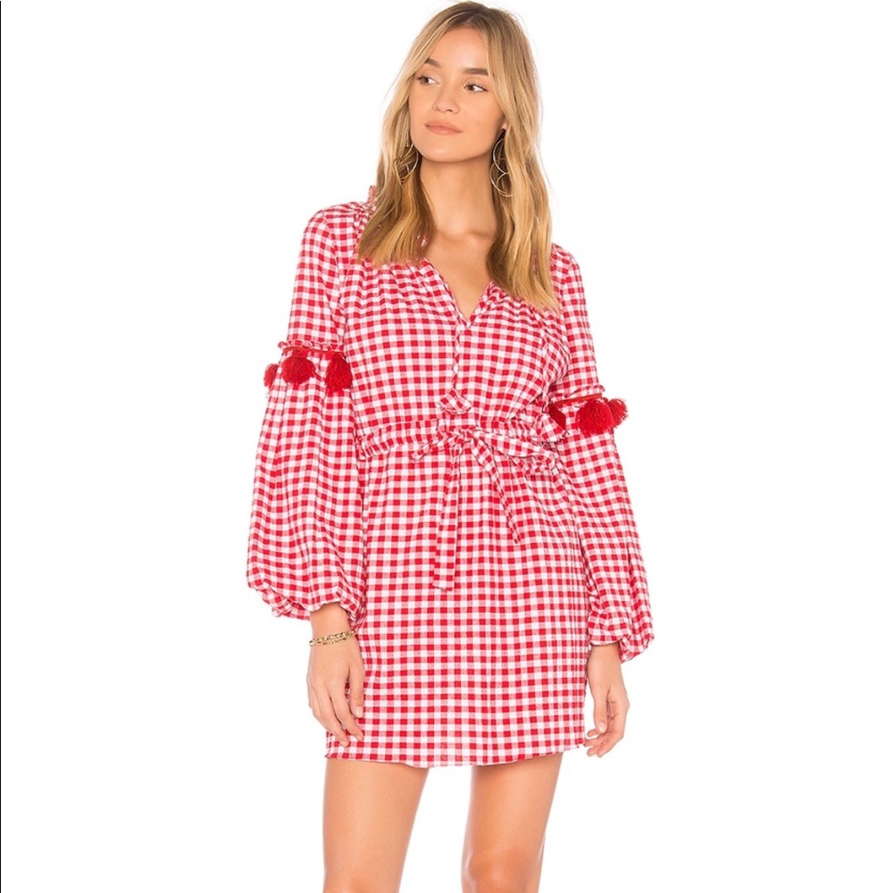 Misa Los Angeles  lisseth dress in red